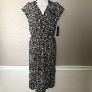 Leopard Print Wrap Dress
